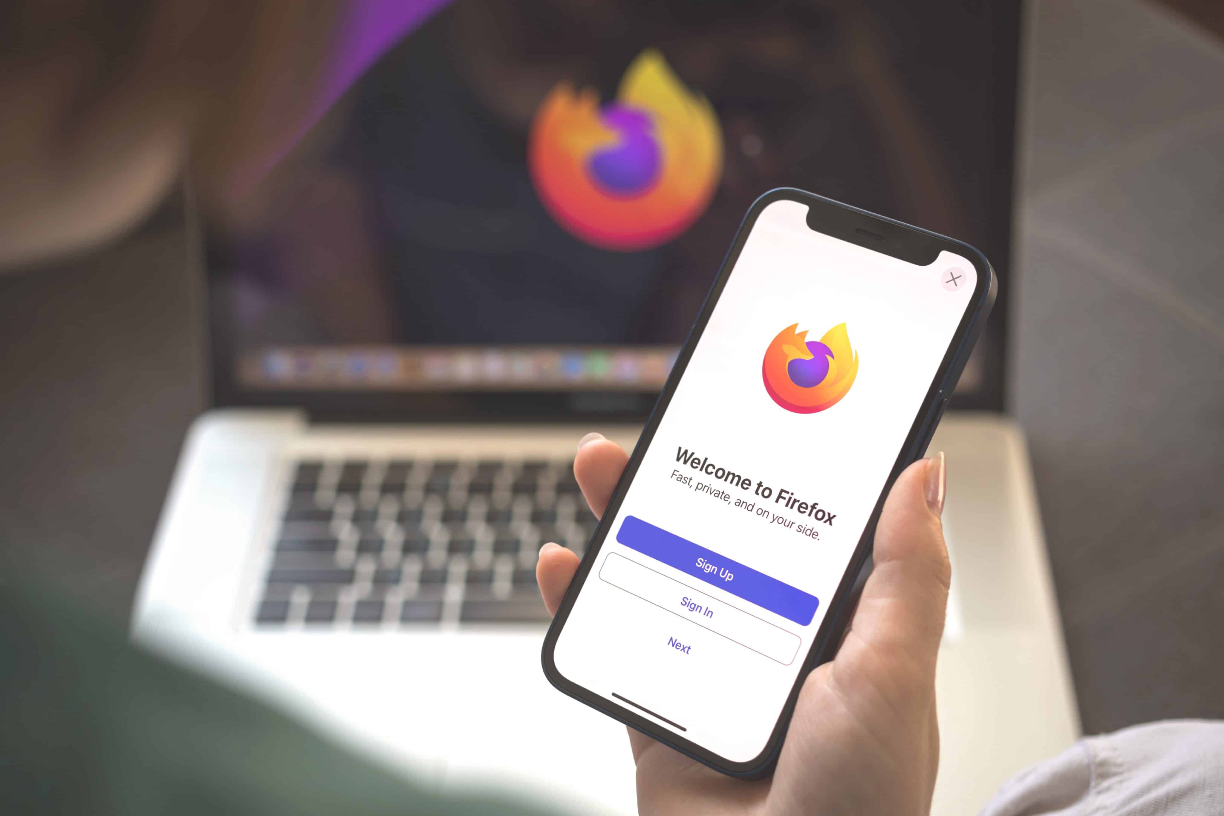 Firefox no Mac e no iPhone
