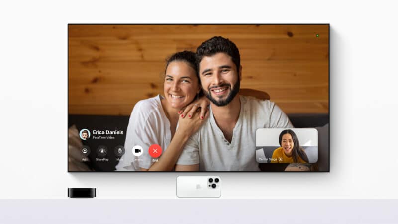 tvOS 17 com o FaceTime na Apple TV 4K