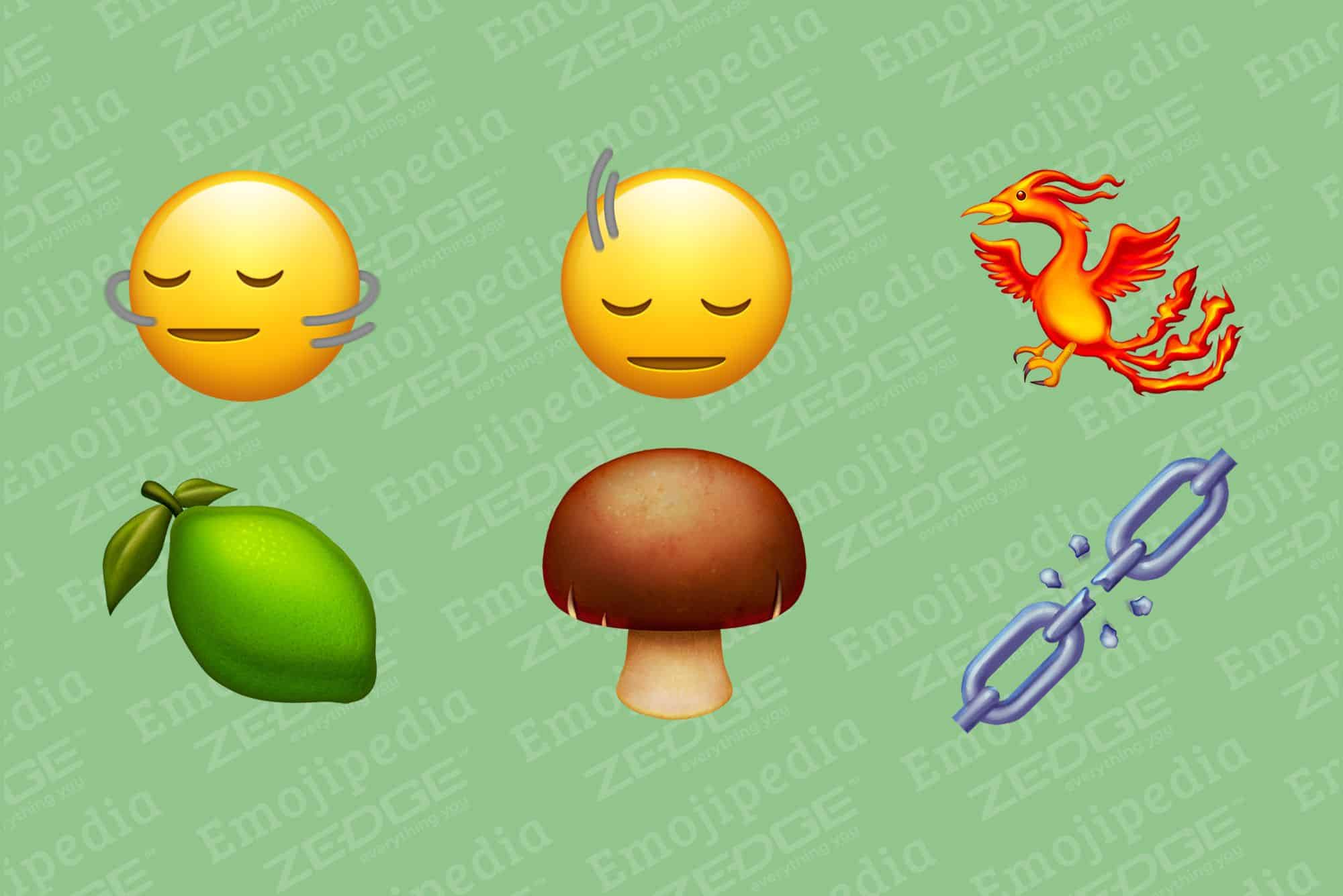 Novos emojis do Emoji 15.1