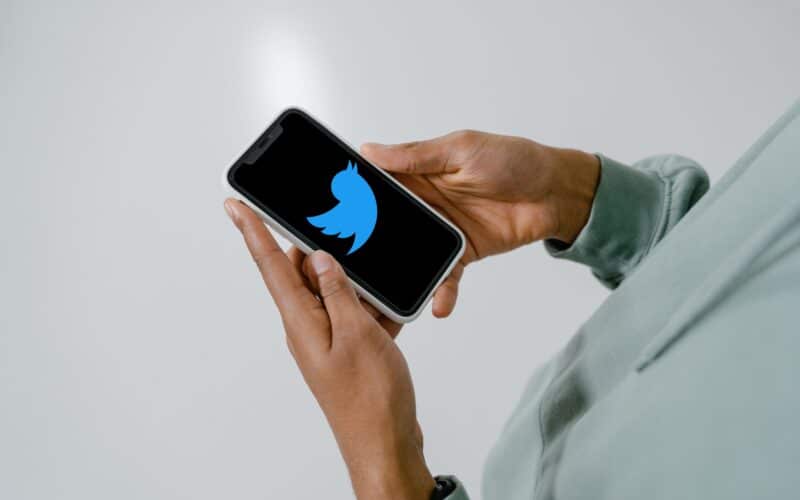 Logo do Twitter no iPhone