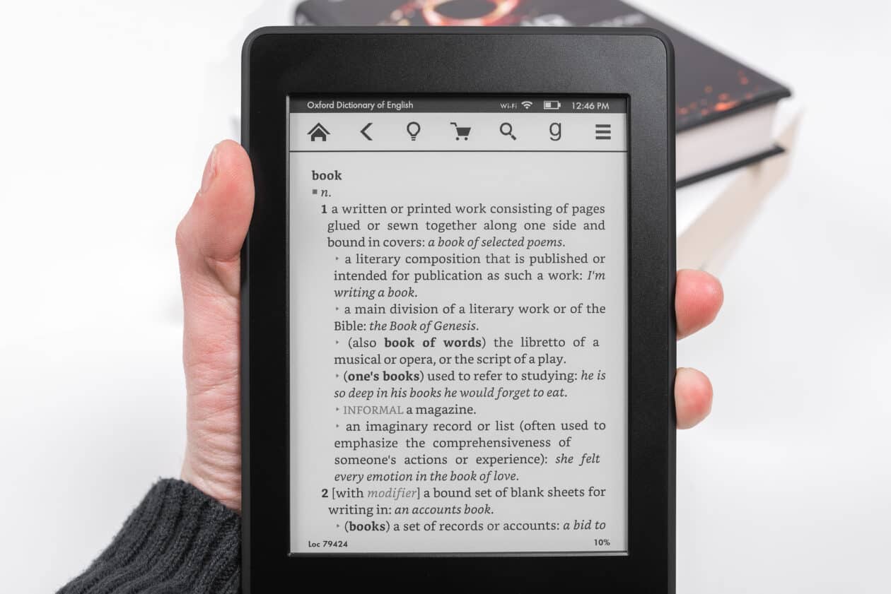 Ebook/ereader da Amazon com tecnologia eink