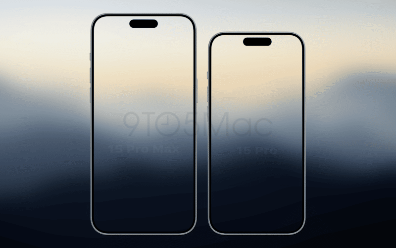 Bordas dos iPhones 15 Pro