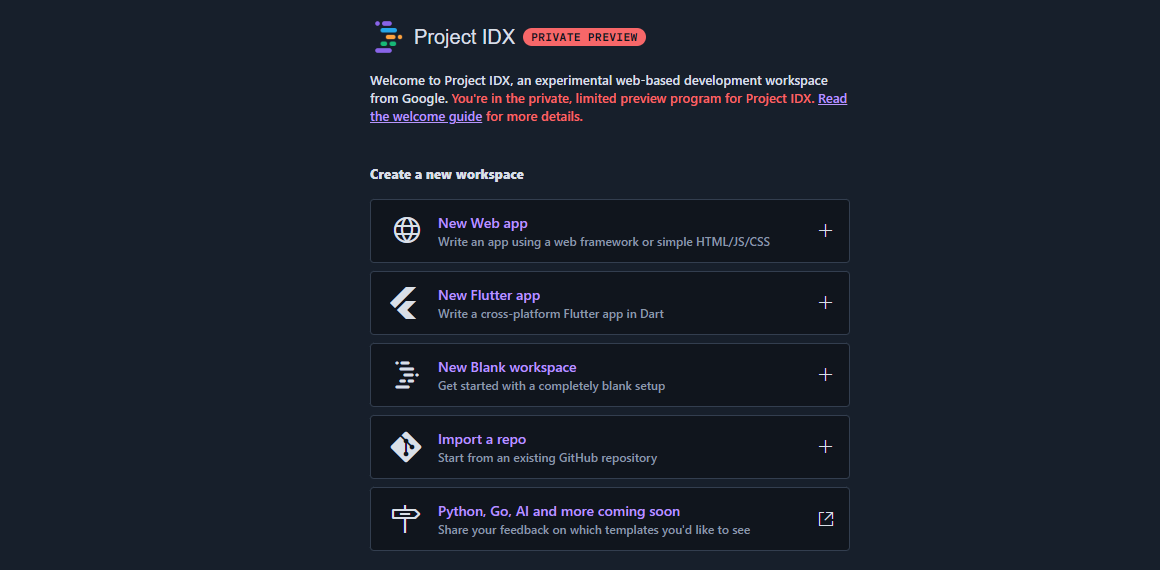 IDX Project, do Google