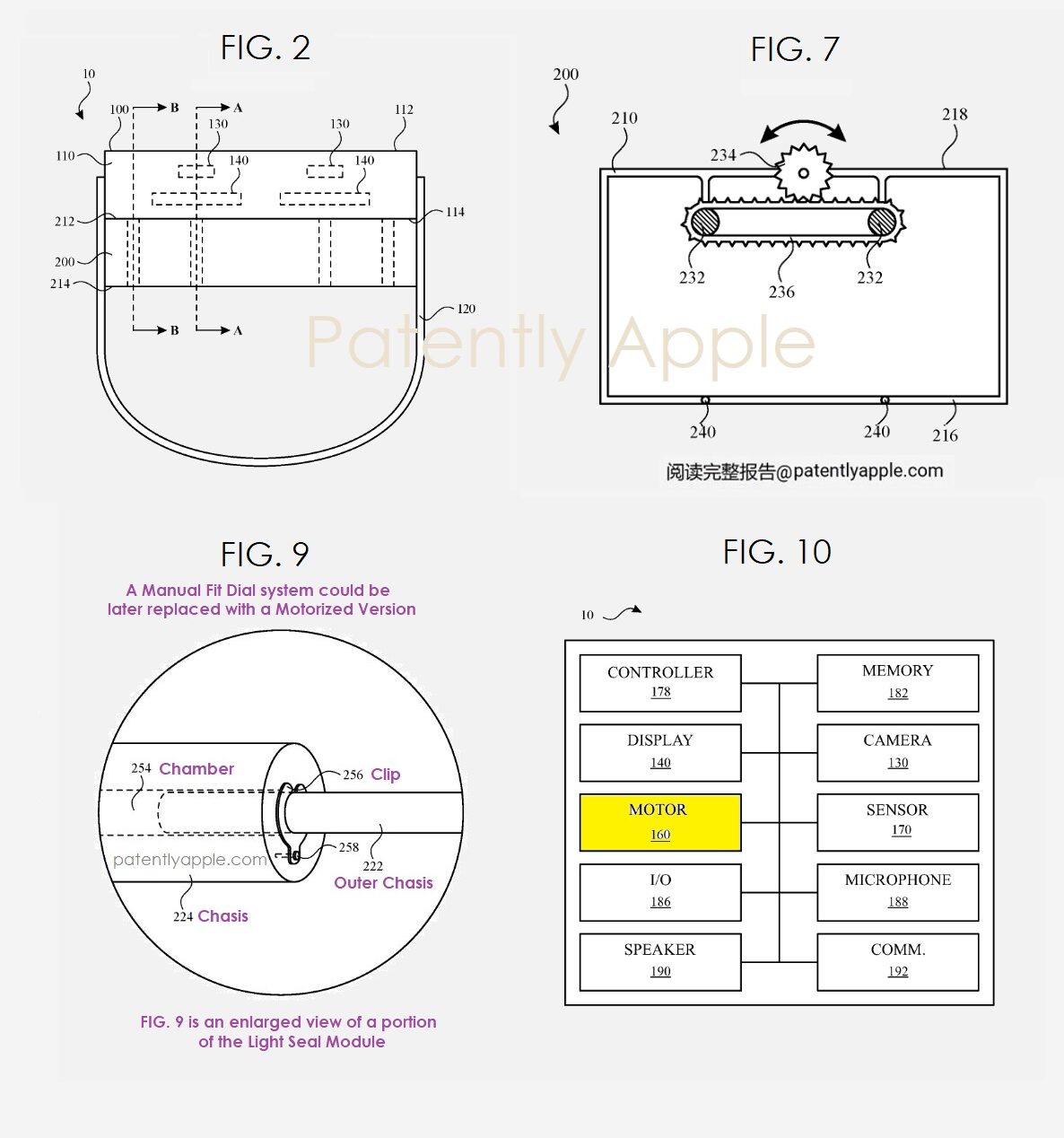 Patente de ajuste automático do Apple Vision Pro