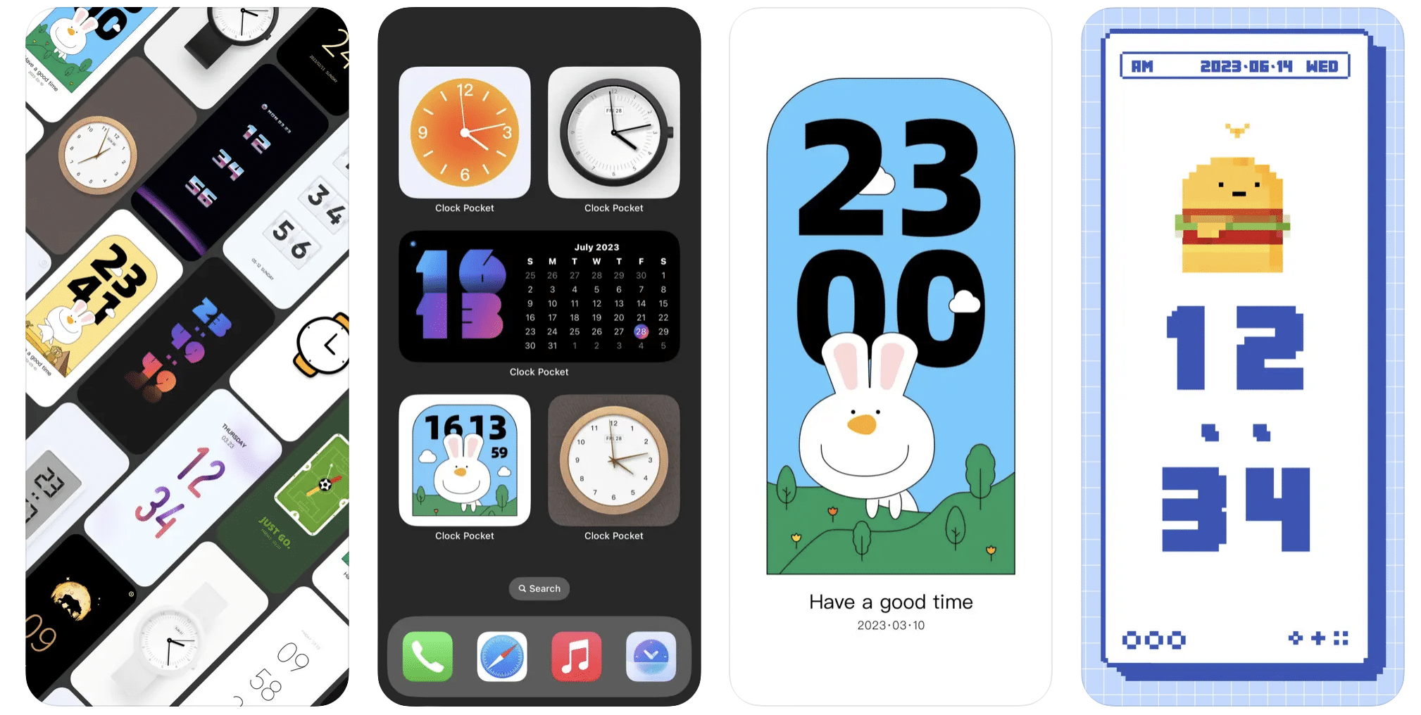 App Store Specials Pocket Clock Widget clock, Lil Artist, Digital