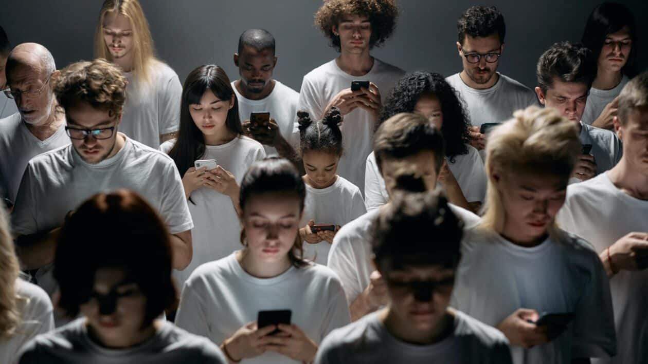 Pessoas usando smartphones