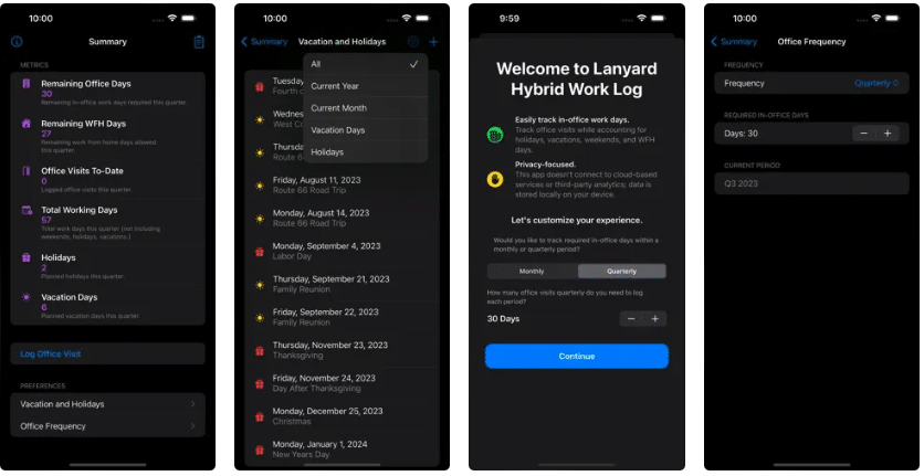 Lanyard: Hybrid Work Log