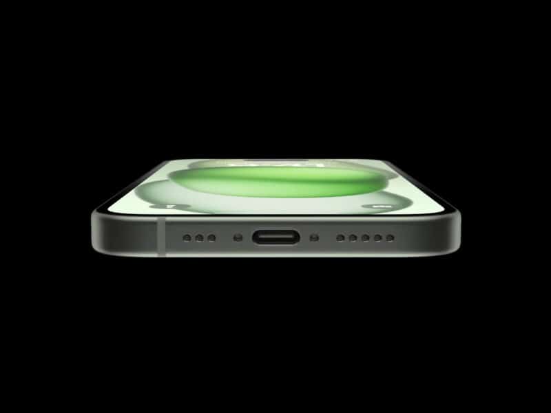 Porta USB-C no iPhone 15