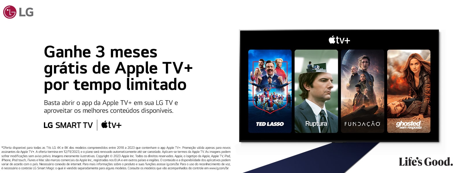 Oferta da LG para o Apple TV+
