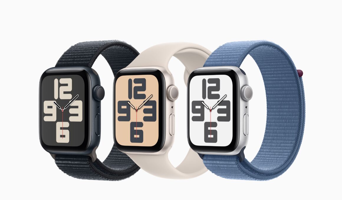 Apple Watch SE 2 com novas pulseiras