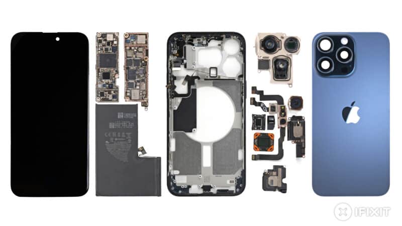 Desmonte do iPhone 15 Pro Max