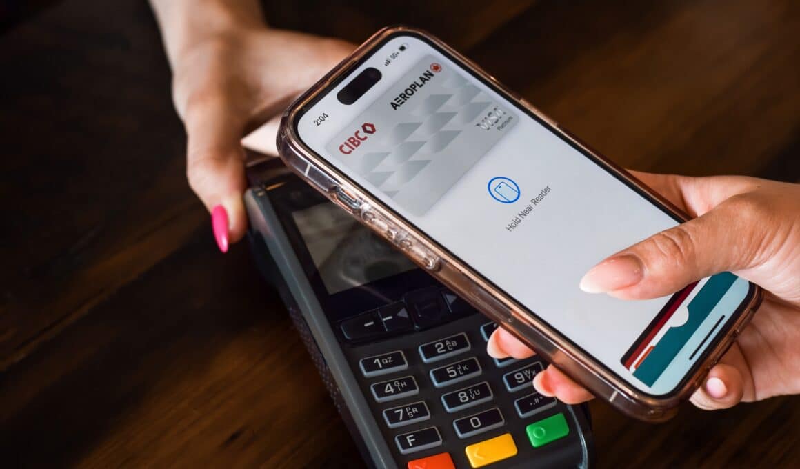 Apple Pay em um iPhone