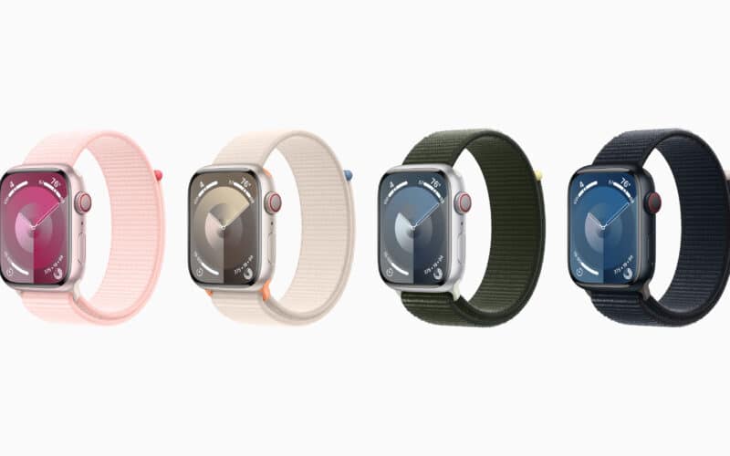 Linha de Apple Watches Series 9