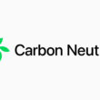Logo "Carbon Neutral" (neutra em emissões de carbono) da Apple