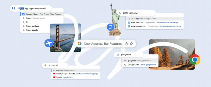 Google aprimora barra de URLs do Chrome para facilitar busca