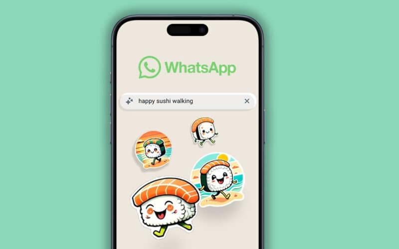 Adesivos gerados por IA no WhatsApp