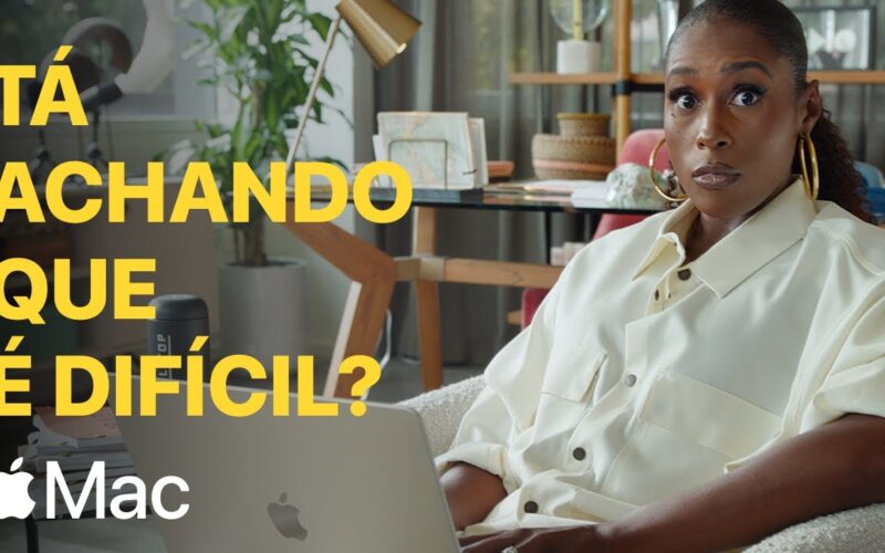 Thumbnail do comercial "Tá achando que é difícil?", com Issa Rae em destaque