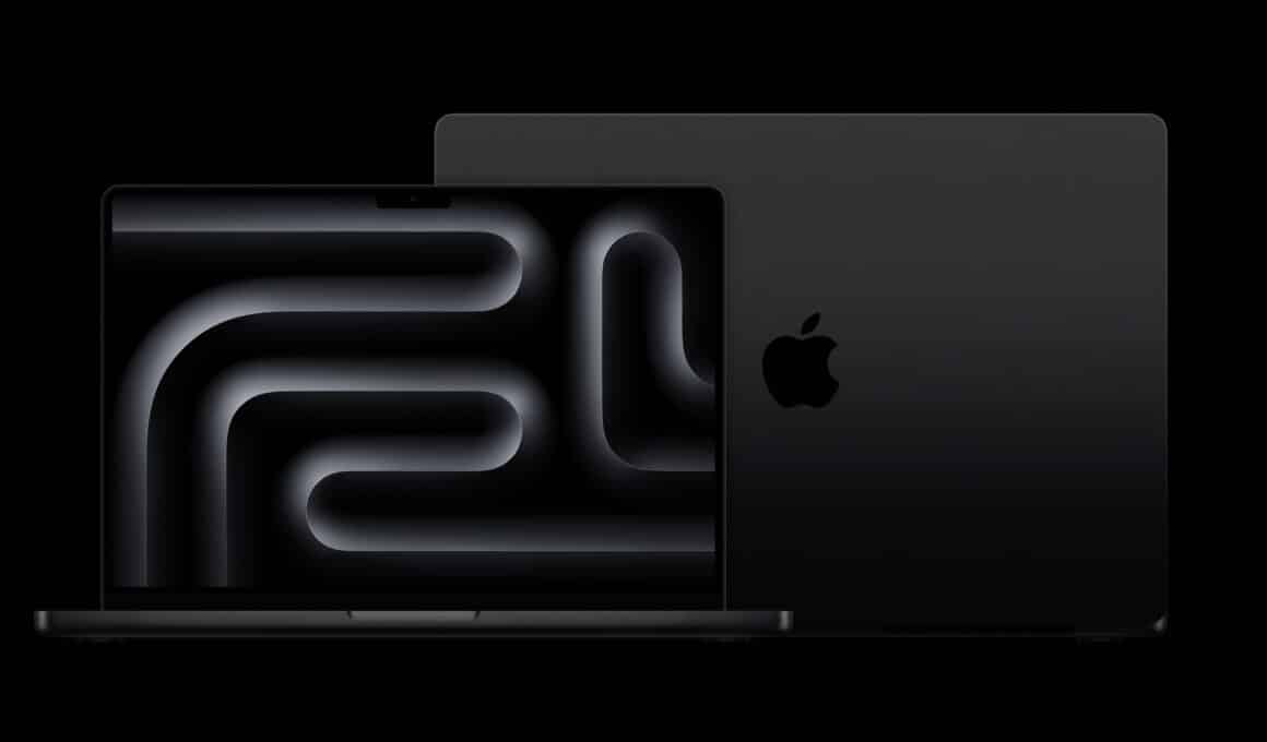 MacBooks Pro M3 Pro/Max na cor preta espacial