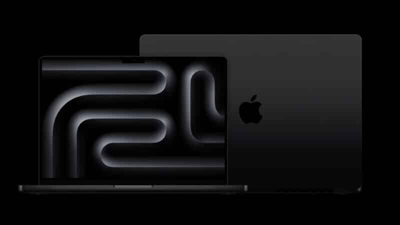 MacBooks Pro M3 Pro/Max na cor preta espacial