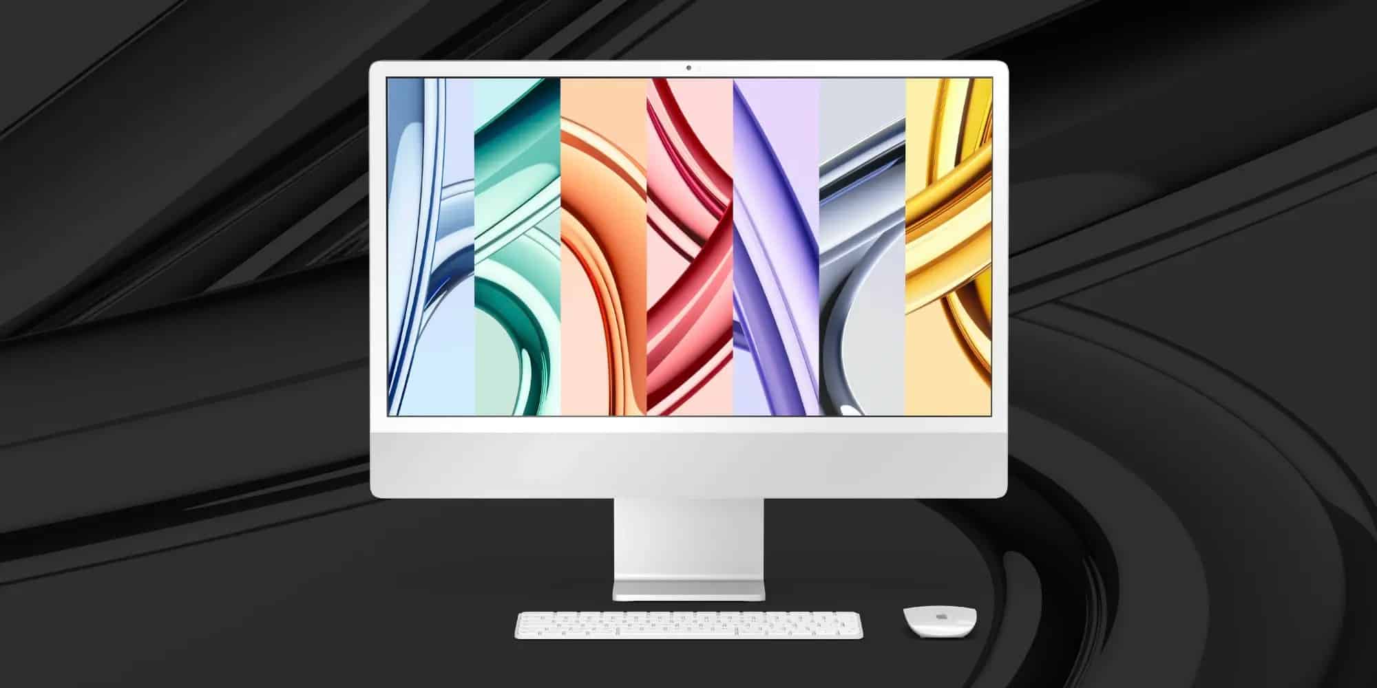 Download the wallpapers of the new iMacs and MacBooks Pro with M3 chips