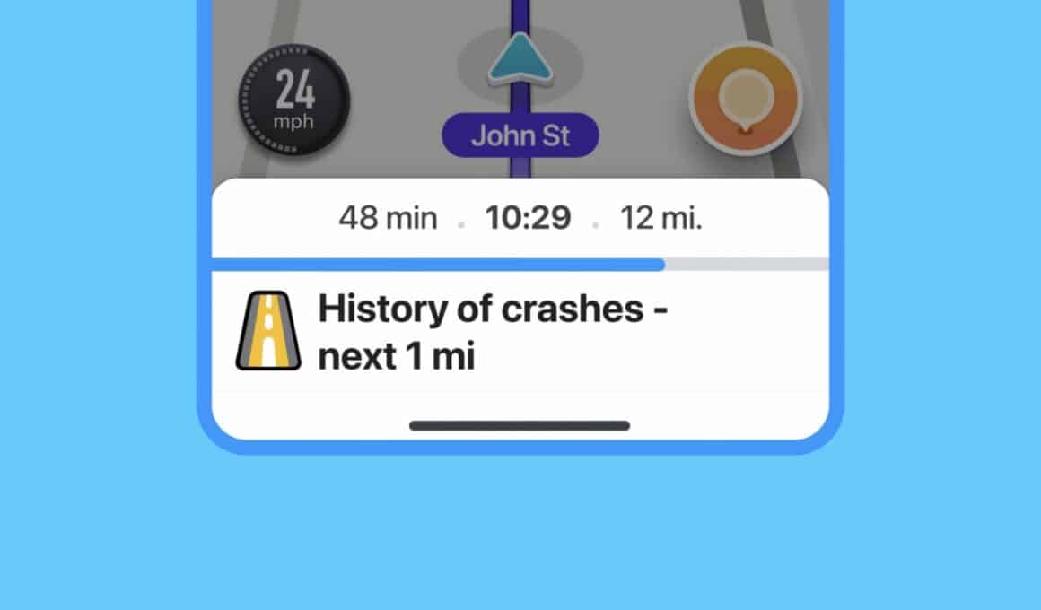 Histórico de acidentes do Waze