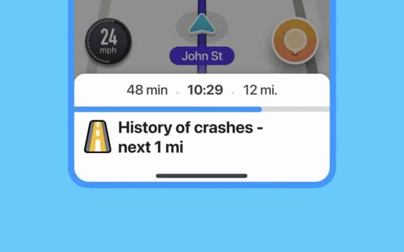 Histórico de acidentes do Waze