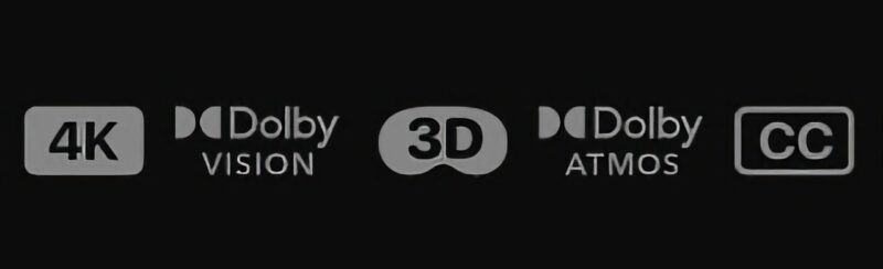 Ícone de filme 3D compatível com o Vision Pro