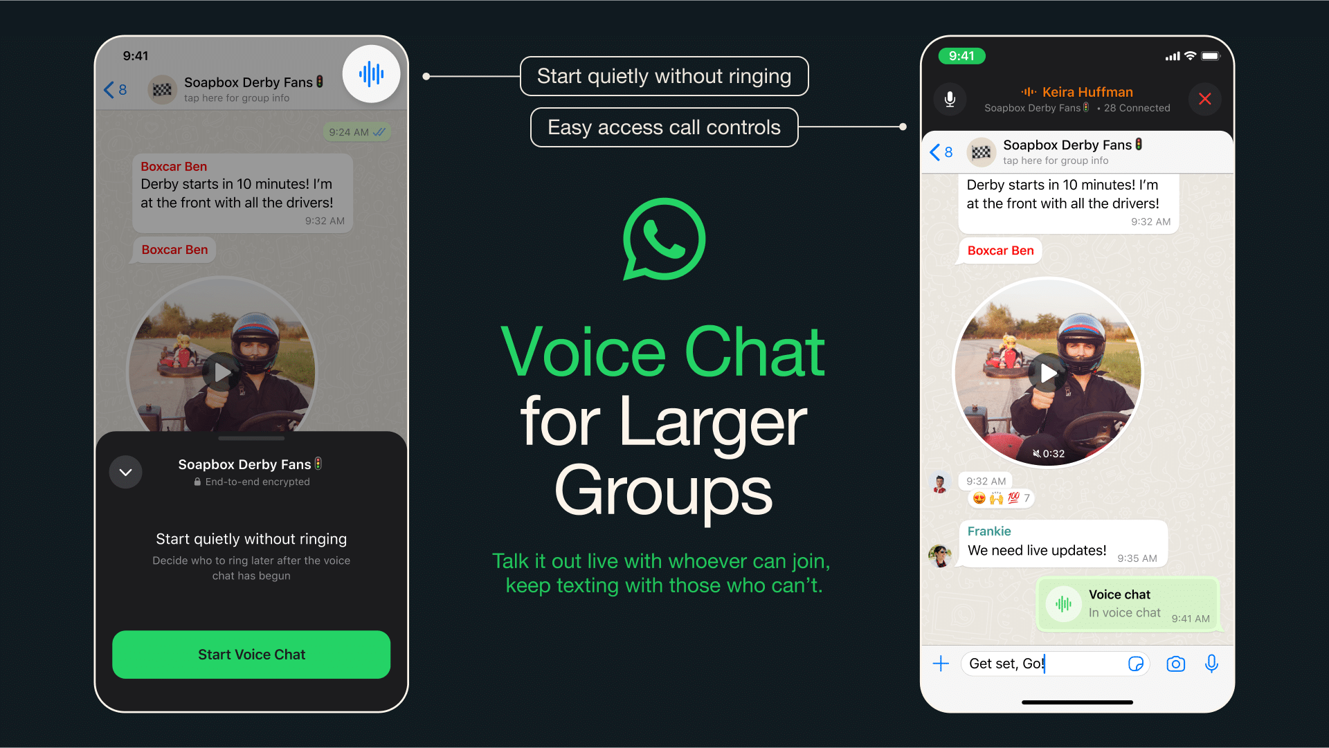 Chats de voz no WhatsApp