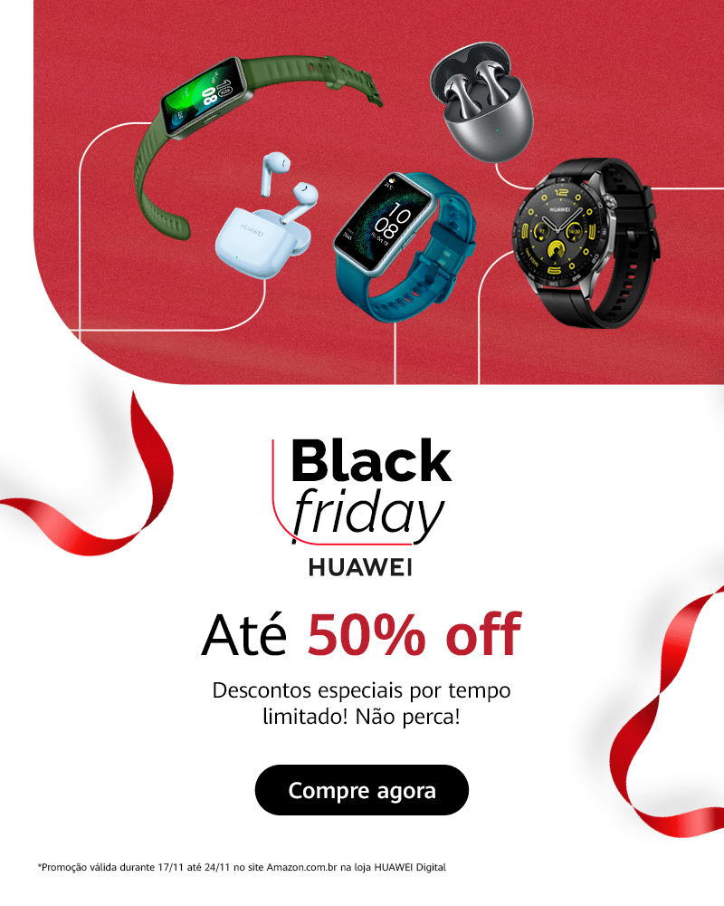 Promoção de Black Friday da Huawei