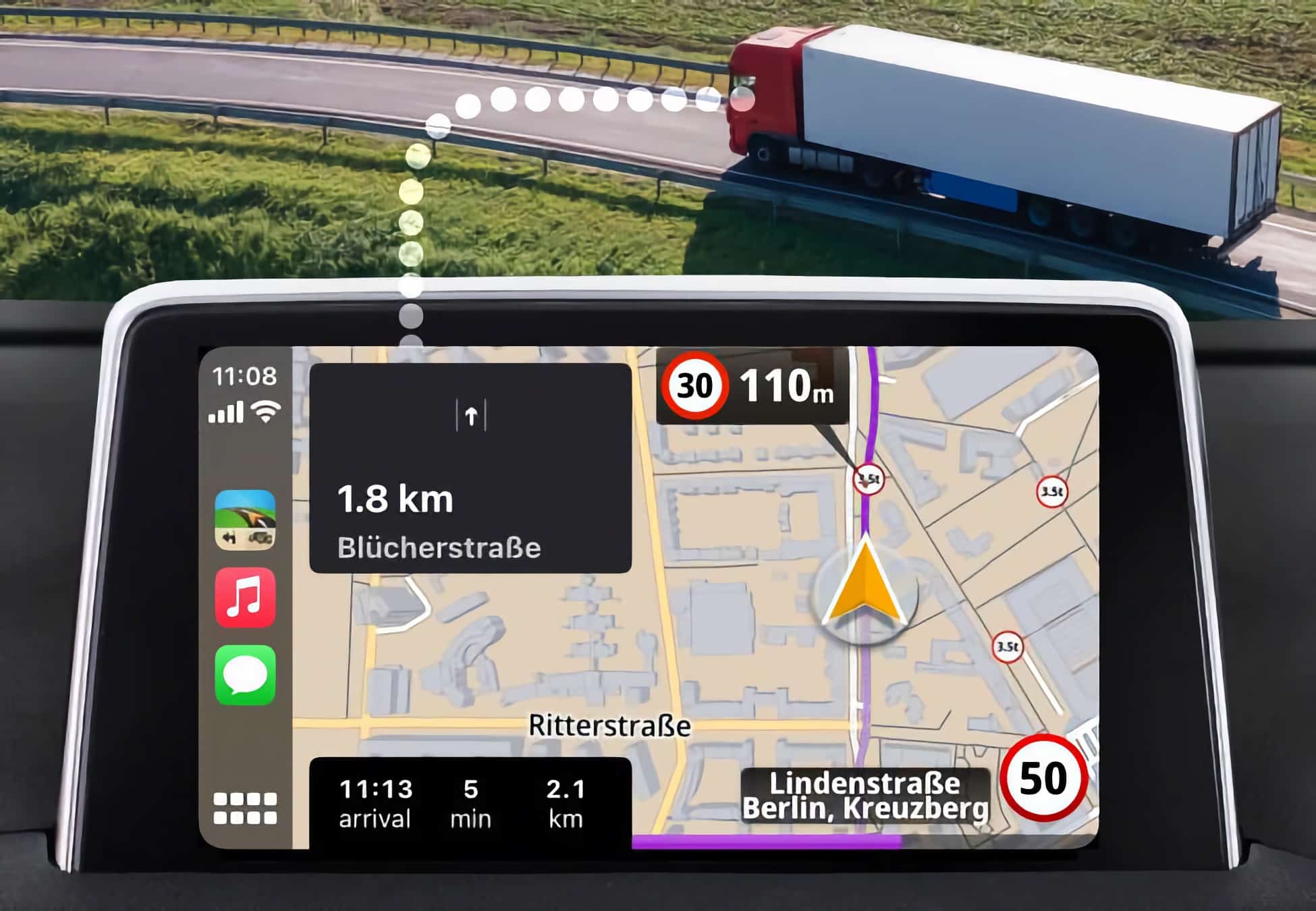 GPS Truck & Caravan, da Sygic, ganha suporte ao Apple CarPlay MacMagazine