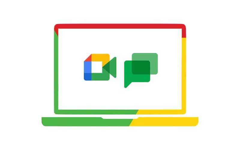 Ícones do Google Meet e do Google Chat