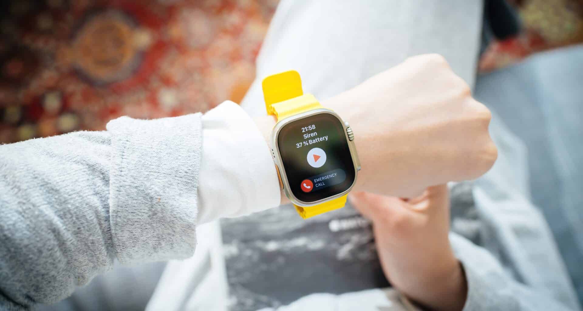 Recurso Sirene no Apple Watch Ultra