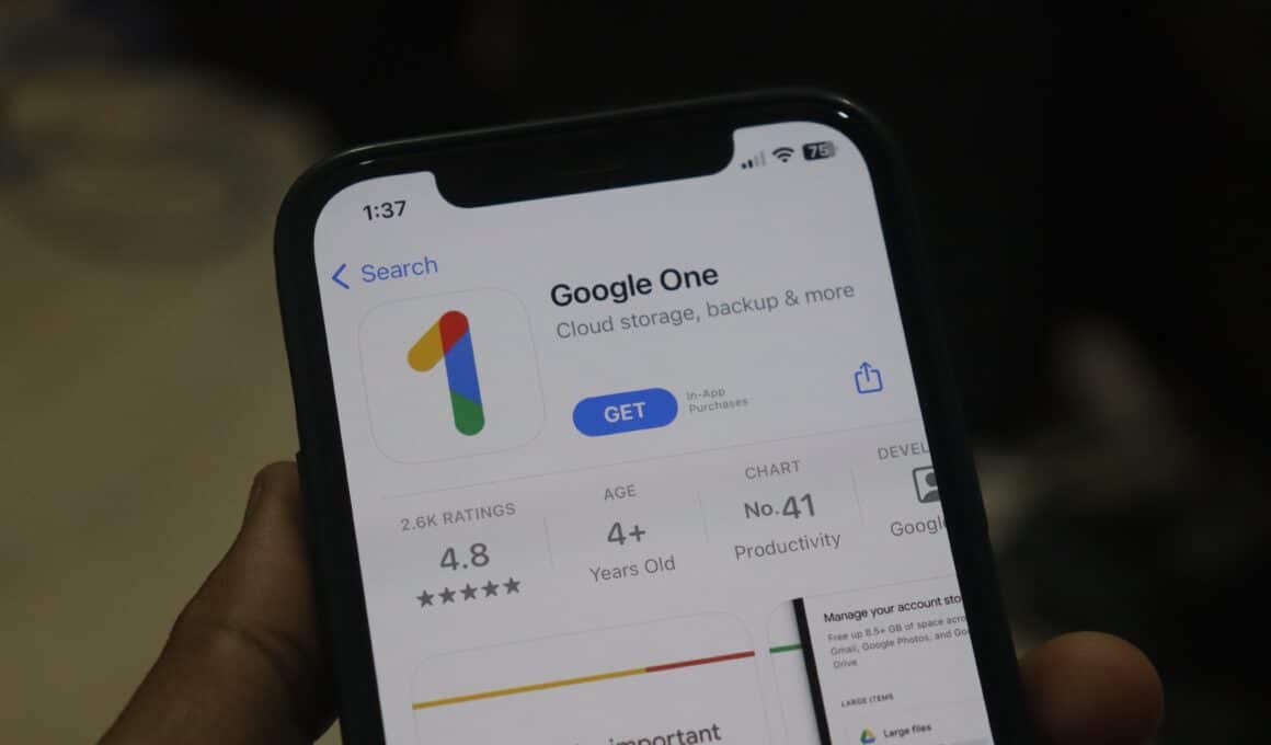Google One na App Store