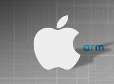 Logos da Apple e da Arm
