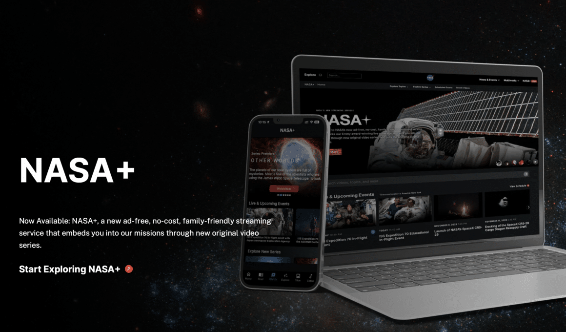 NASA+, serviço de streaming da NASA