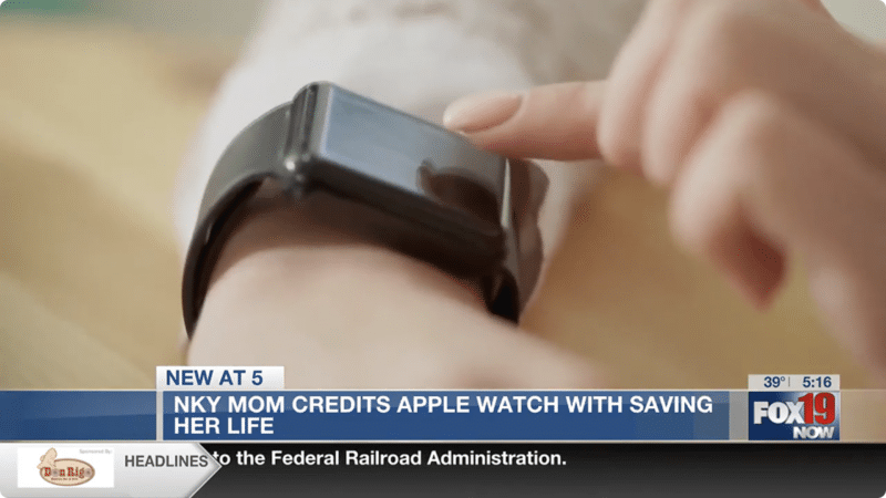 Mulher é salva por alerta de ritmo cardíaco elevado do Apple Watch