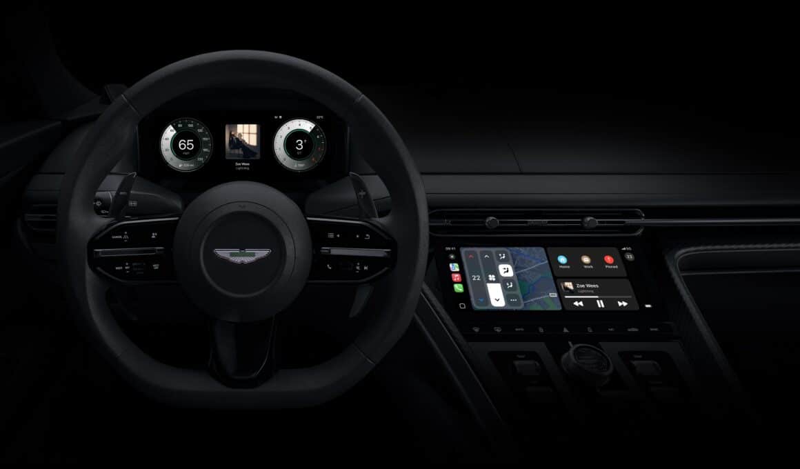Prévia do novo CarPlay da Porsche e da Aston Martin