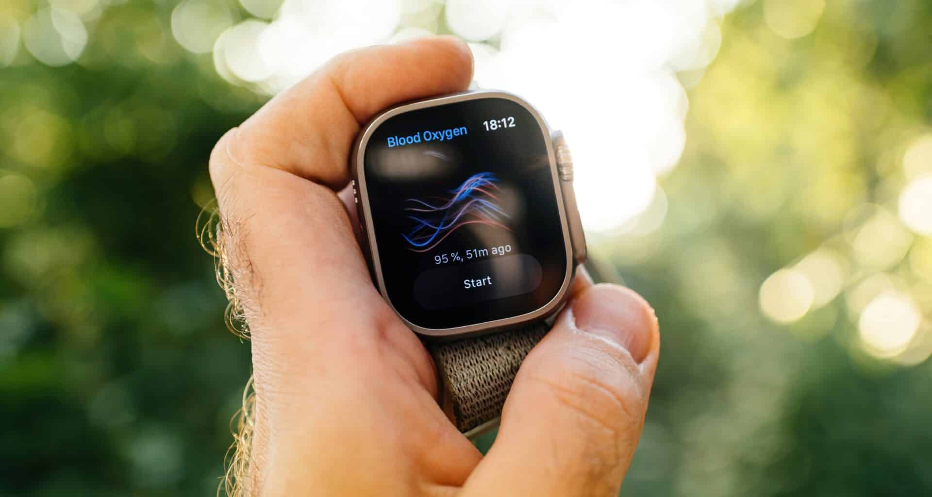 App Oxigênio no Apple Watch