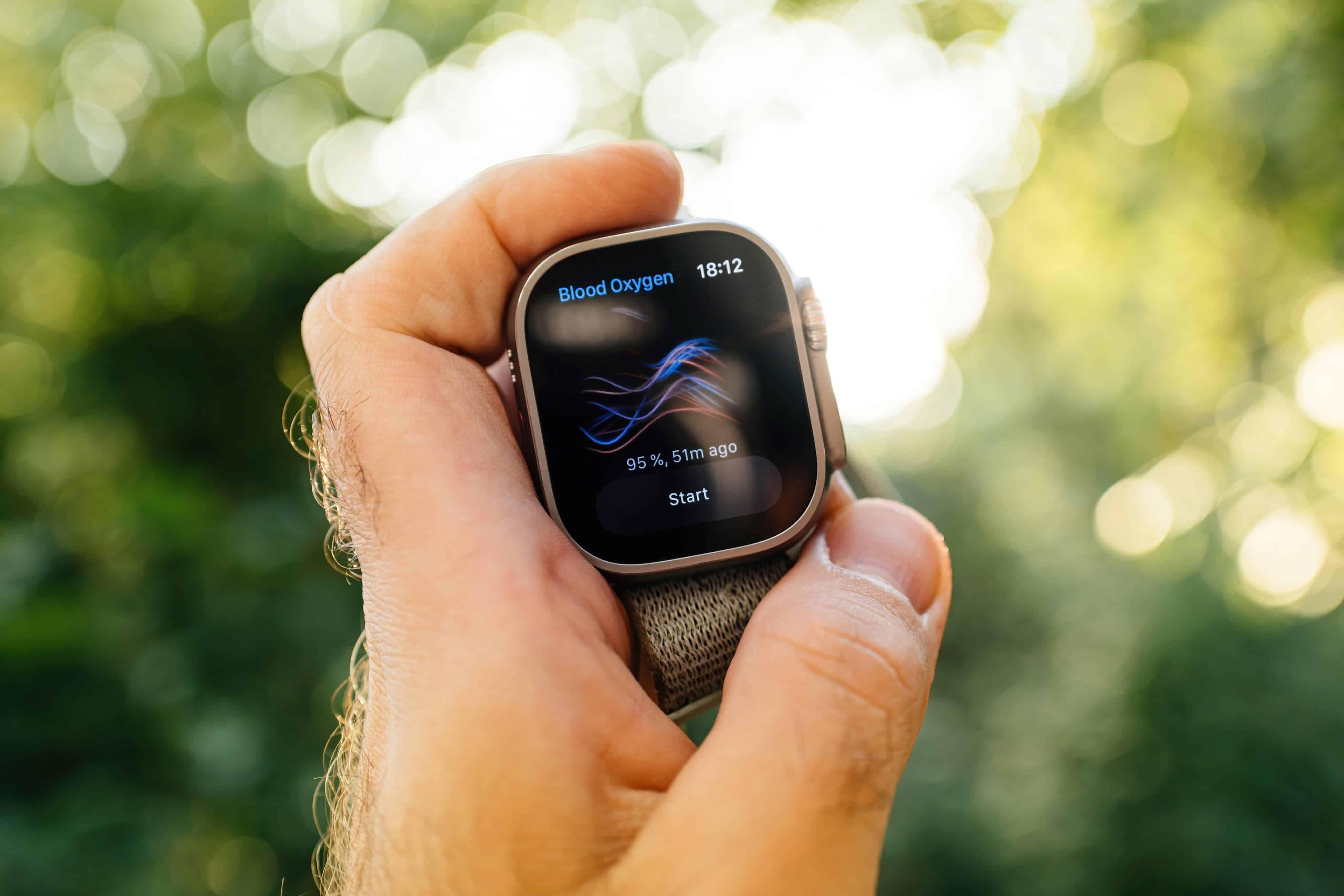 App Oxigênio no Apple Watch