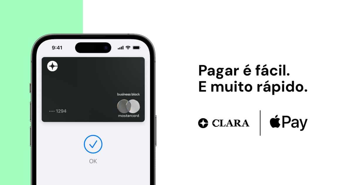 Cartão Clara no Apple Pay