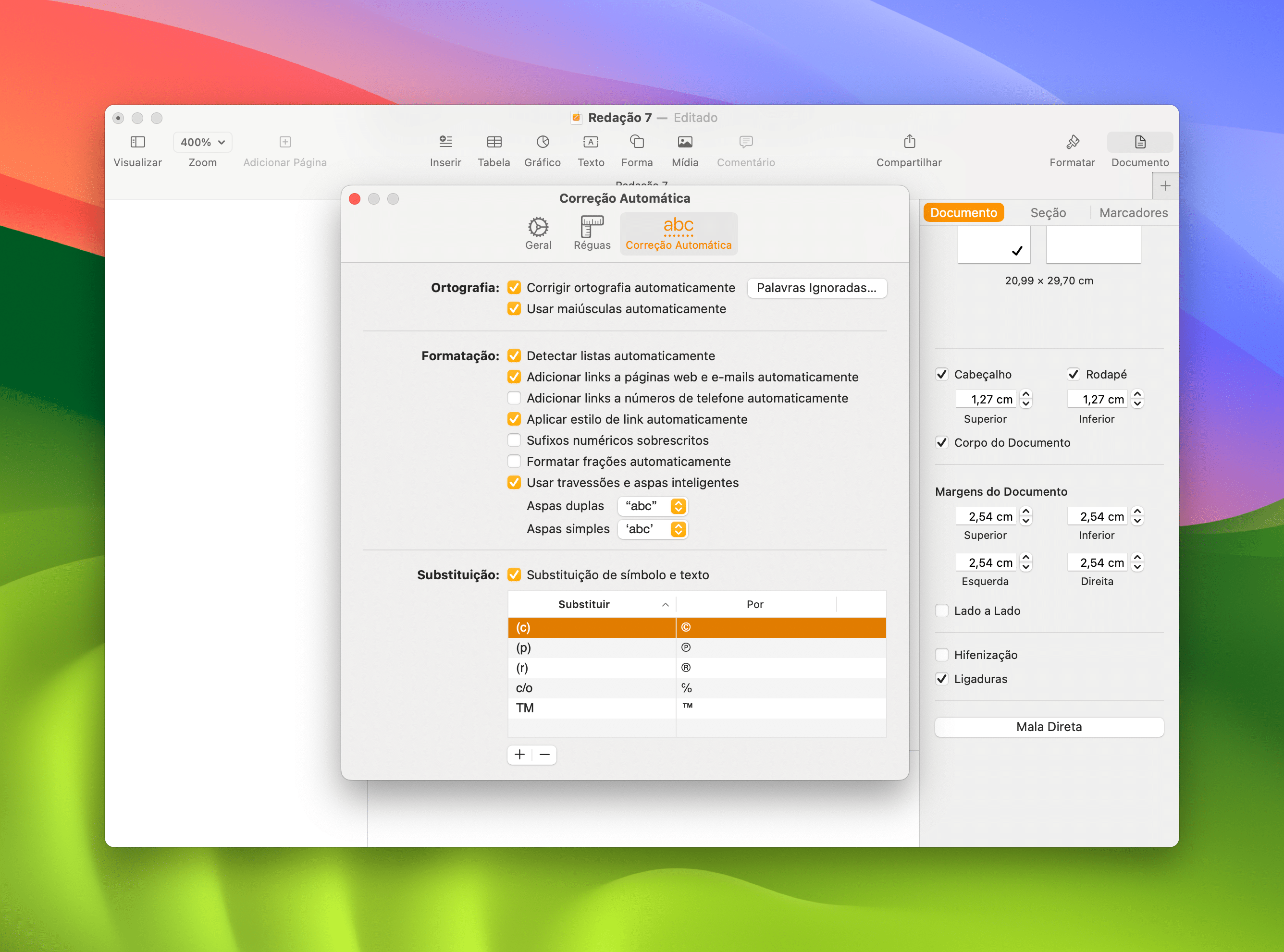 Pages, Numbers e Keynote como adicionar atalhos para textos [iPhone