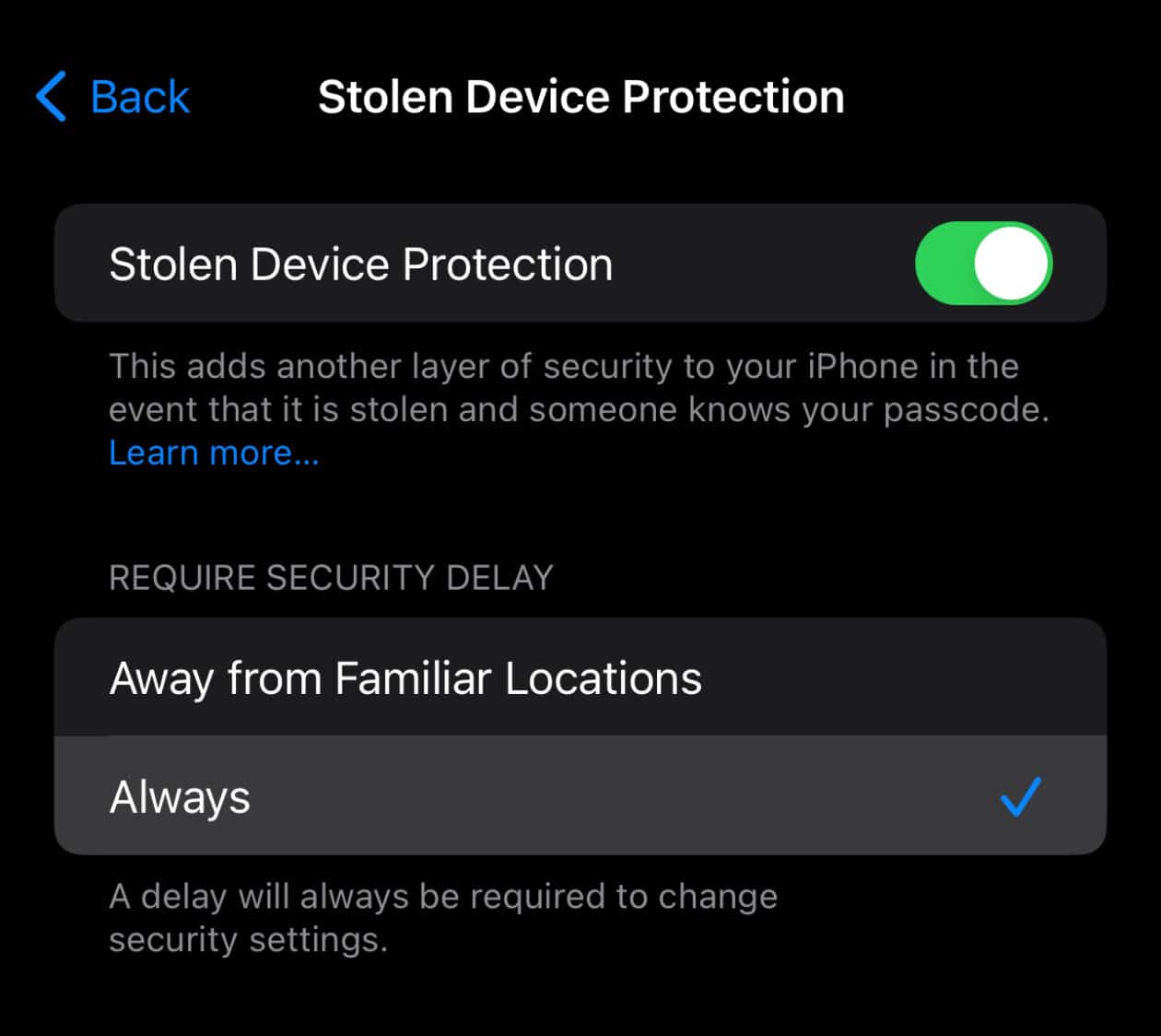 Proteção de Dispositivo Roubado no iOS 17.4