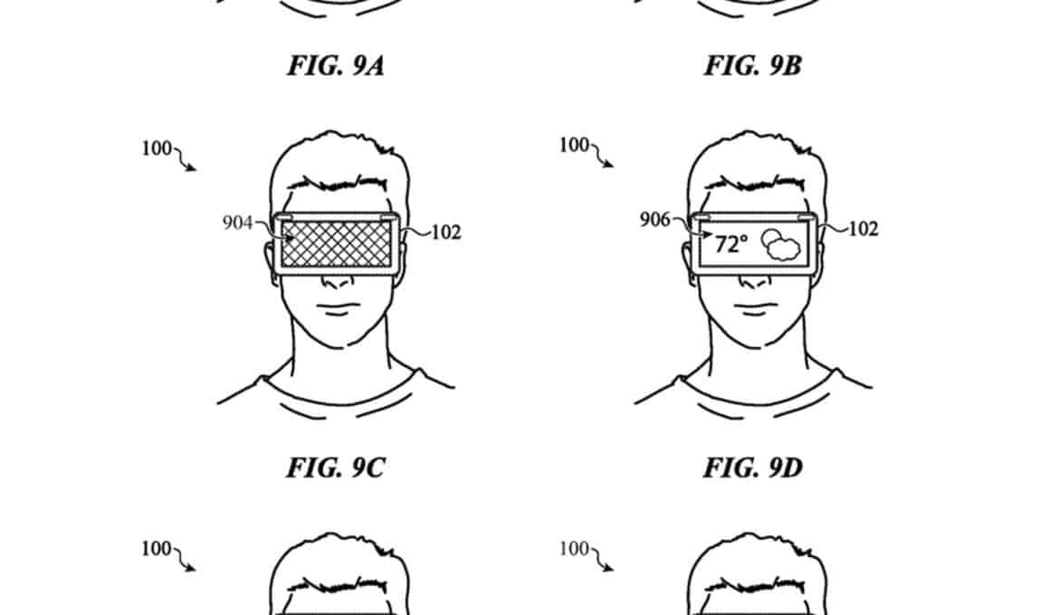 Patente sobre usos do display externo do Vision Pro