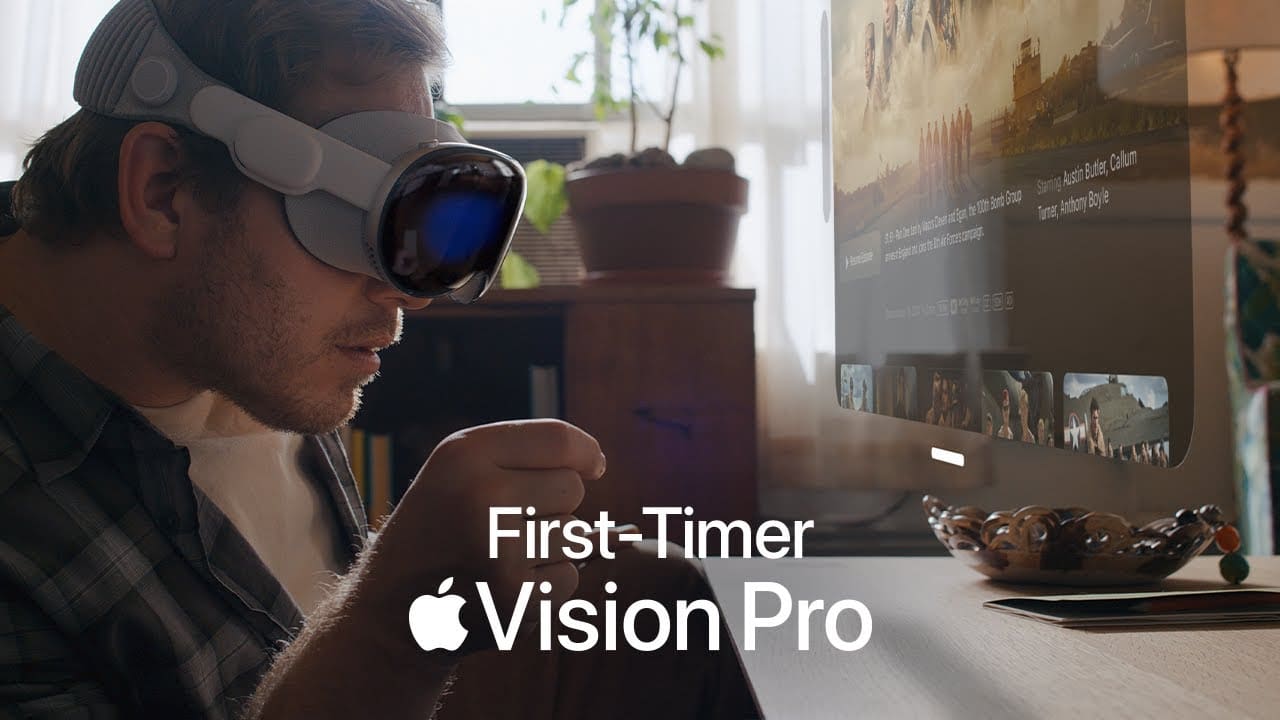 Comercial do Vision Pro