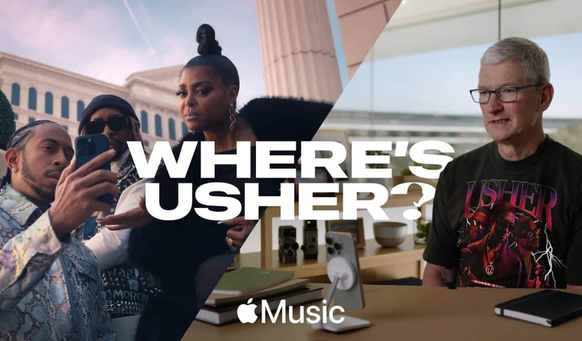 Teaser "Where's Usher?" do Apple Music para o Super Bowl Halftime Show