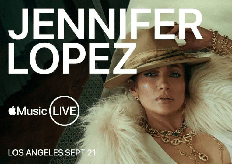 Jennifer Lopez no Apple Music Live