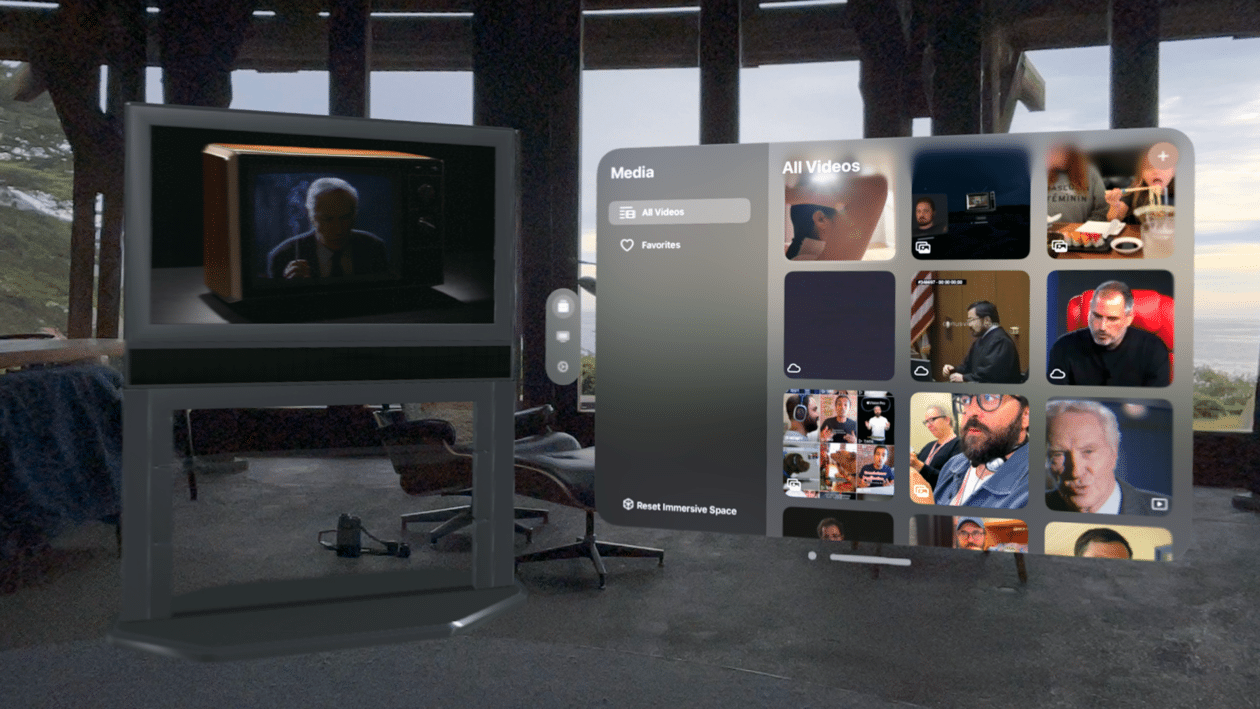 App simulates the experience of watching videos on Vision Pro on a TV