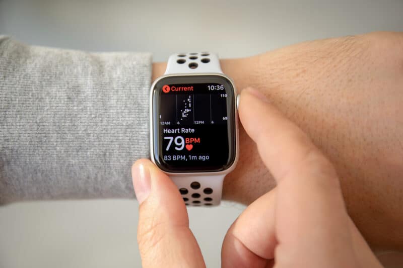App Batimentos, do Apple Watch