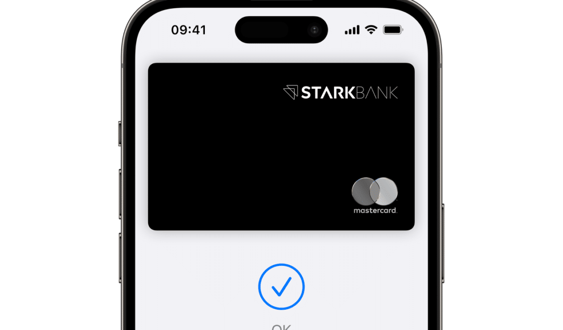 Cartão da Stark Bank no Apple Pay