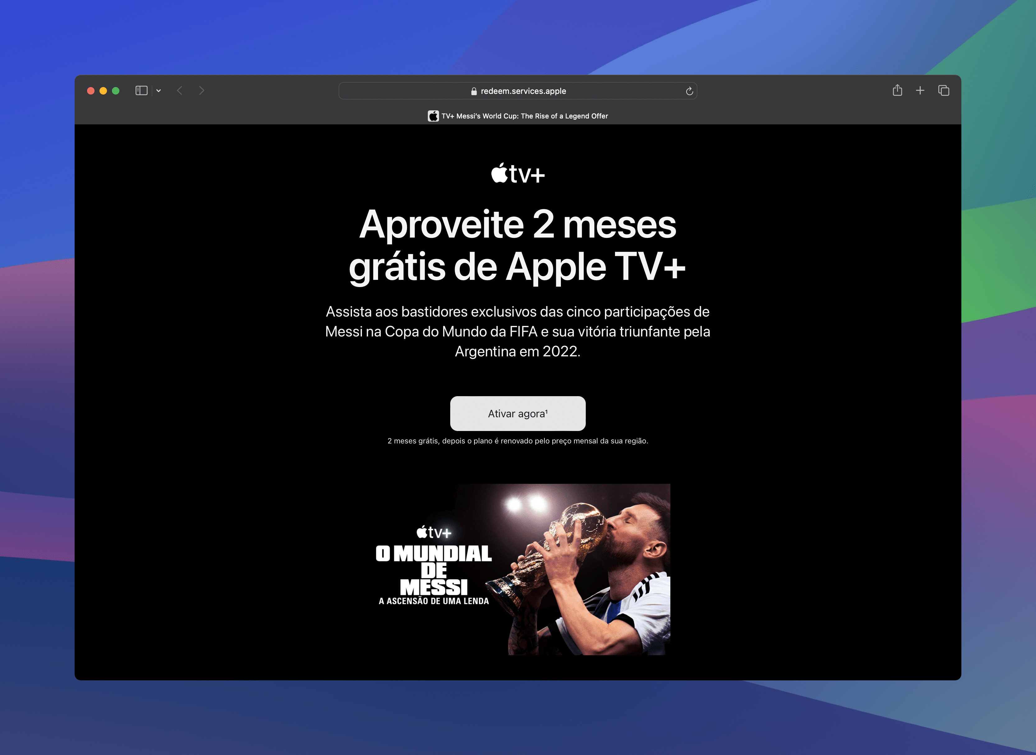 Oferta do Apple TV+